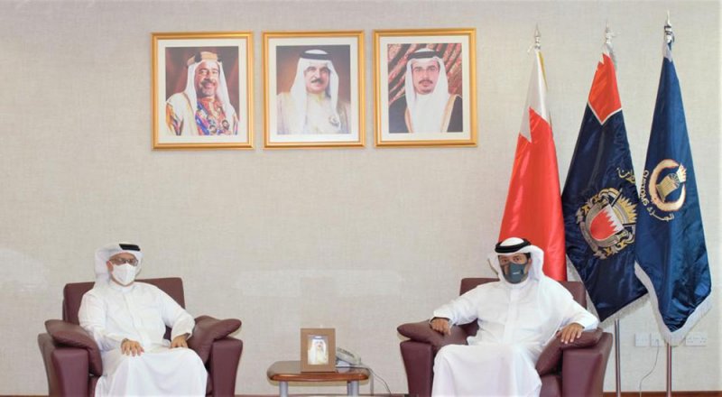 رئيس الجمارك يستقبل رئيس مجلس إدارة خدمات مطار البحرين