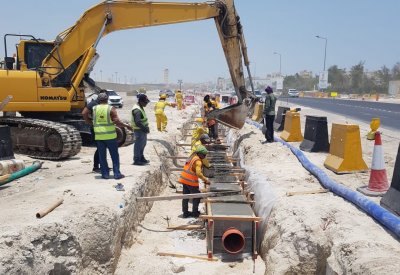 "شؤون الأشغال": بدء العمل بتطوير المرحلة الأولى من شارع ريا