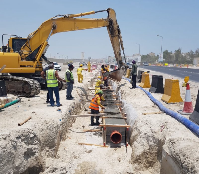 "شؤون الأشغال": بدء العمل بتطوير المرحلة الأولى من شارع ريا