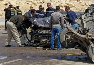 إصابة 36 شخصا بحادث تصادم حافلتين غربي الإسكندرية