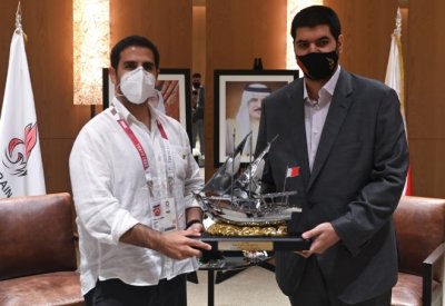 بالصور: نائب رئيس اللجنة الأولمبية البحرينية يستقبل رئيس اللجنة الأولمبية الكويتية