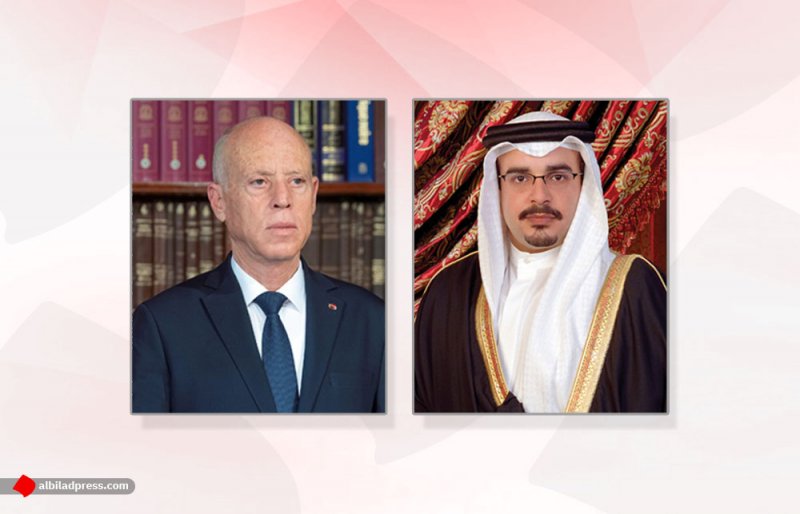 سمو ولي العهد رئيس مجلس الوزراء يهنئ الرئيس التونسي بذكرى عيد الجمهورية‎‎