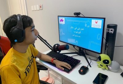 طالب كفيف مبدع يقدم ورشة تكنولوجية لـ63 طالب