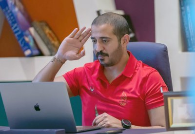 خالد بن حمد يؤكد على أهمية الاستمرار في الأداء البطولي بأولمبياد طوكيو 2020