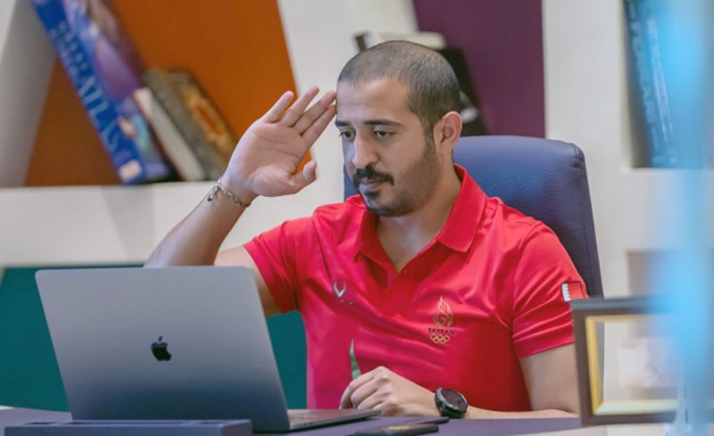 خالد بن حمد يؤكد على أهمية الاستمرار في الأداء البطولي بأولمبياد طوكيو 2020