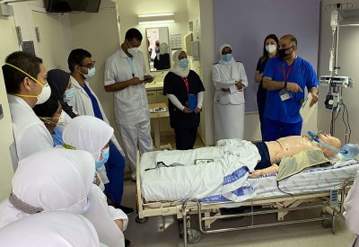 مجمع السلمانية الطبي يُنفذ تدريباً على الإنعاش القلبي الرئوي بواسطة المحاكاة السريرية