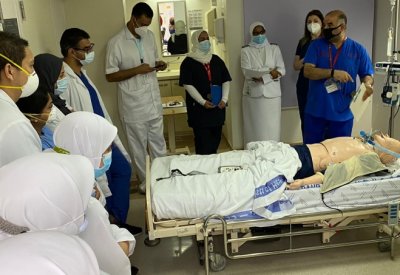 مجمع السلمانية الطبي ينفذ تدريبًا على الإنعاش القلبي الرئوي بواسطة المحاكاة السريرية
