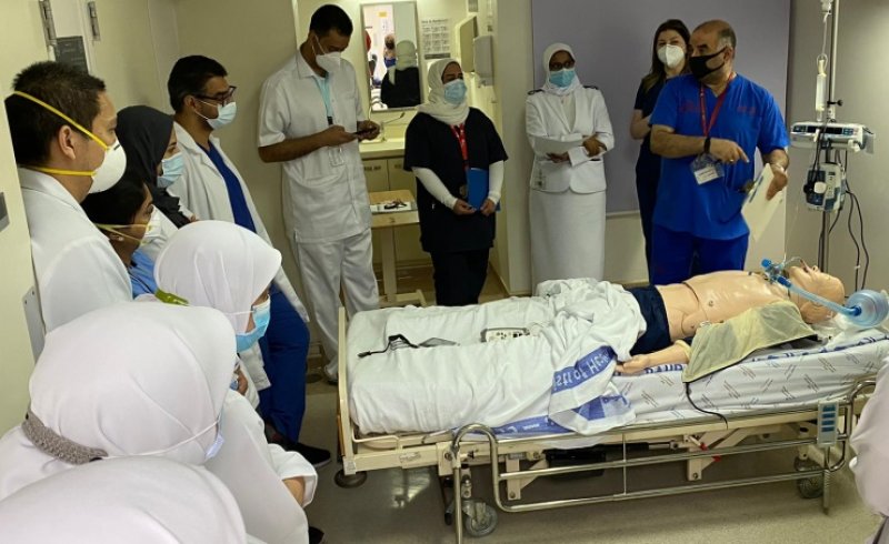 مجمع السلمانية الطبي ينفذ تدريبًا على الإنعاش القلبي الرئوي بواسطة المحاكاة السريرية