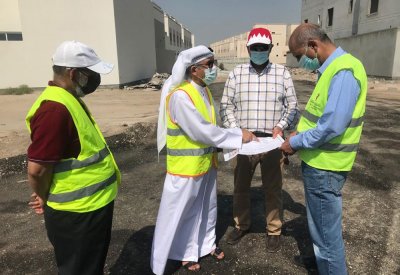 الأشغال تنشئ ممر آمن للسكان في المنطقة السكنية الجديدة في جدالحاج