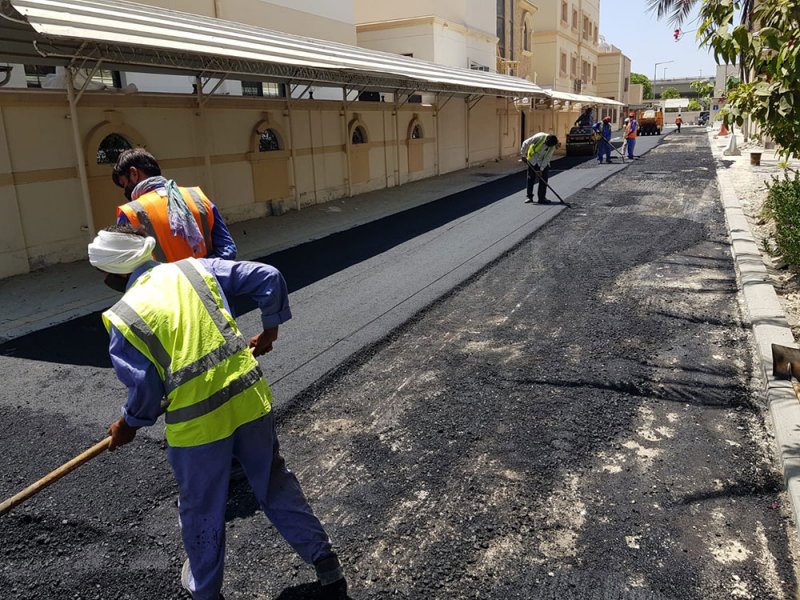 "شؤون الأشغال": %26 إنجاز بمشروع تطوير الطرق بمجمع 360 في الزنج