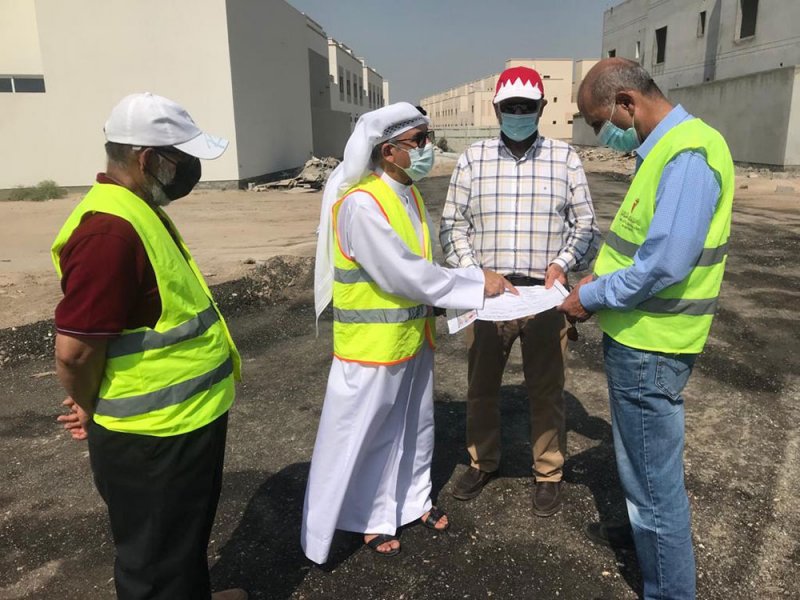 الأشغال تنشئ ممر آمن للسكان في المنطقة السكنية الجديدة في جدالحاج