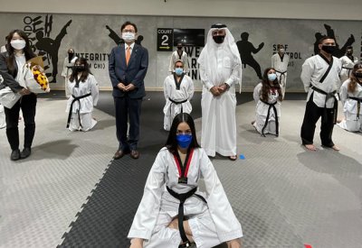 رئيس اتحاد التيكواندو يستقبل السفير الكوري الجنوبي