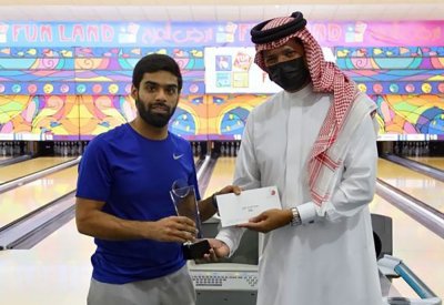 علي الماس بطل مسابقة رجل الشهر للبولينج