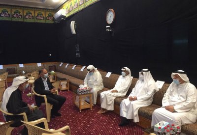 الدوسري يزور المآتم بدار كليب ويثمن التزامهم بقرارات فريق البحرين لمجابهة كورونا