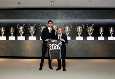 ريال مدريد يعلن تمديد عقد كورتوا