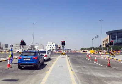 "شؤون الأشغال": افتتاح التقاطع "الأخير" بين شارع الشيخ زايد الشمالي وشارع سلماباد