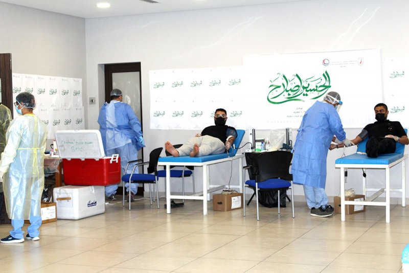 300 كيس خلال يومين بحملة الحسين للتبرع بالدم ورفد بنك الدم بـ14966 كيس