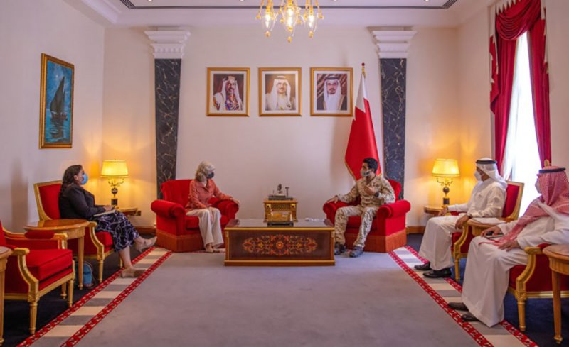 ناصر بن حمد يستقبل القائم بأعمال سفارة الولايات المتحدة لدى البحرين