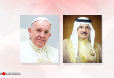 جلالة الملك المفدى يتلقى برقية شكر جوابية من بابا الفاتيكان