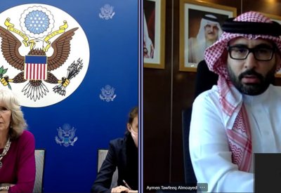المؤيد يجتمع مع القائم بأعمال سفارة الولايات المتحدة لدى البحرين