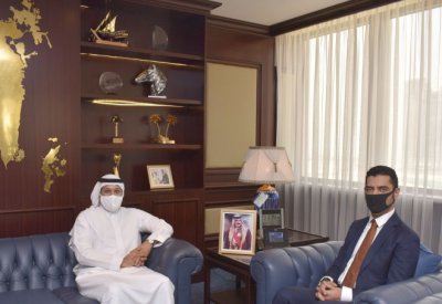 وزير شؤون الكهرباء والماء يستقبل سفير مملكة البحرين لدى جمهورية فرنسا