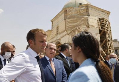 ماكرون يشيد بدور دولة الإمارات في إعادة إعمار العراق