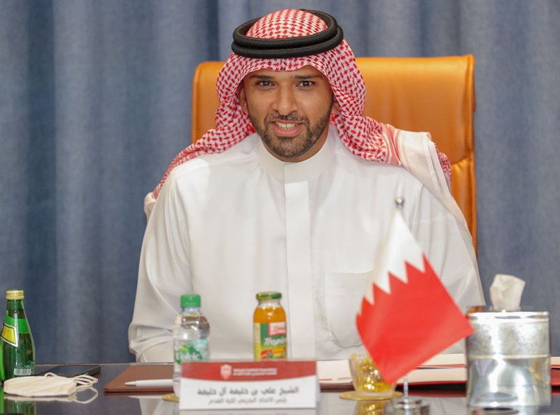 علي بن خليفة يترأس الاجتماع 41 لمجلس إدارة الاتحاد البحريني لكرة القدم