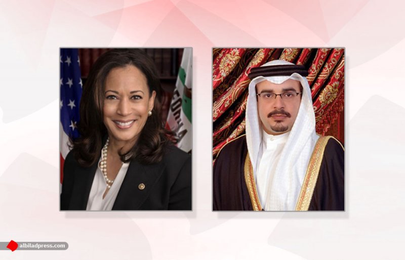 سمو ولي العهد رئيس مجلس الوزراء يتلقى اتصالاً هاتفياً من نائبة الرئيس الأمريكي