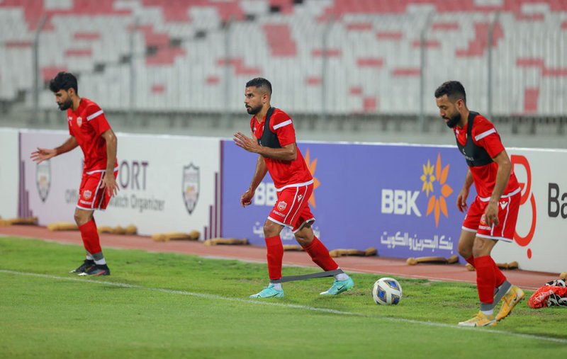 بالصور... الأحمر يواصل الإعداد لودية سبتمبر الثانية