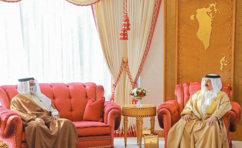 جلالة الملك يستقبل سمو ولي العهد رئيس مجلس الوزراء