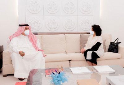 ‎الشيخة مي تستقبل معالي مستشار جلالة الملك للشؤون الدبلوماسية