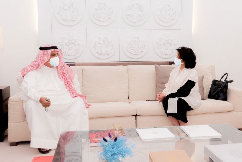 ‎الشيخة مي تستقبل معالي مستشار جلالة الملك للشؤون الدبلوماسية