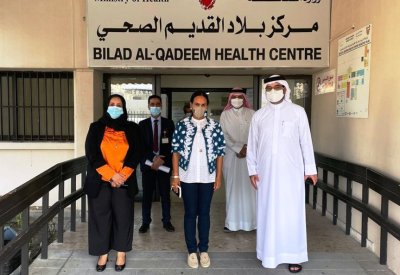 د.جليلة السيد تقوم بزيارة ميدانية للاطلاع على آخر مستجدات مشروع توسعة مركز البلاد القديم الصحي