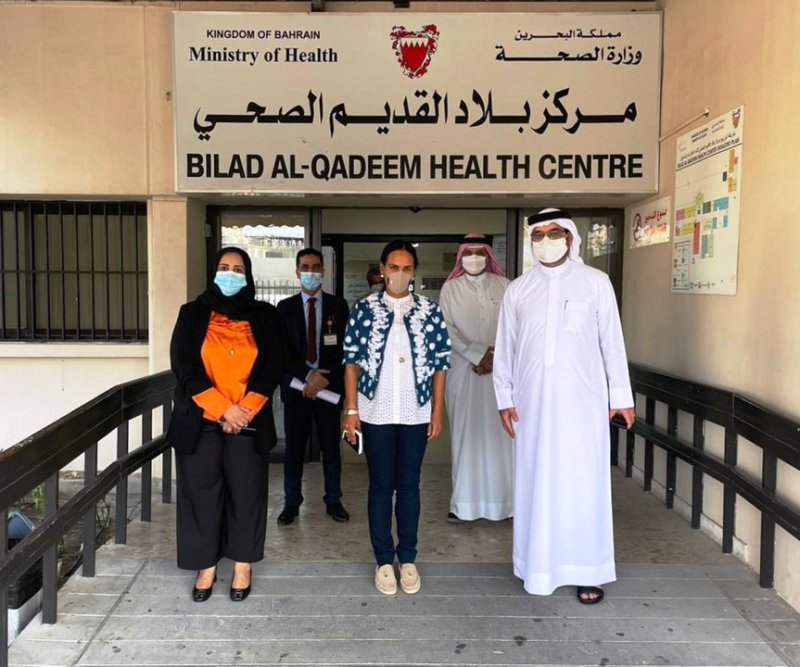 د.جليلة السيد تقوم بزيارة ميدانية للاطلاع على آخر مستجدات مشروع توسعة مركز البلاد القديم الصحي