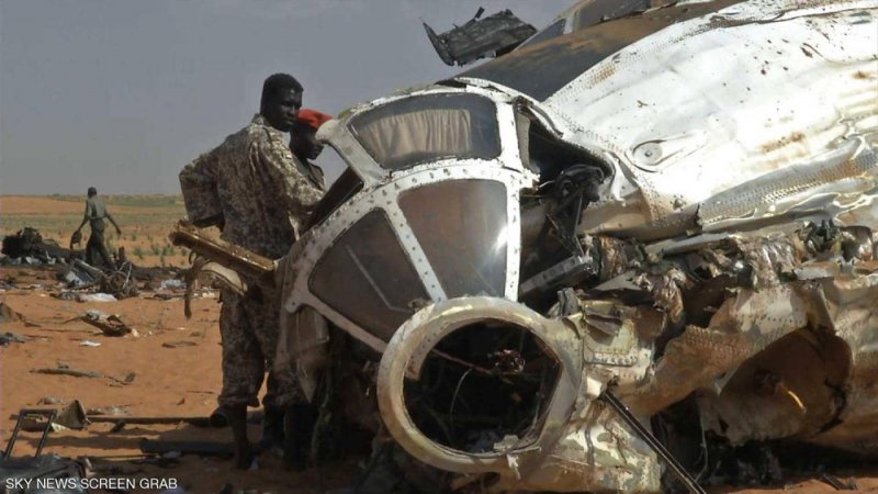 تحطم طائرة عسكرية سودانية.. قتلى ومفقودن