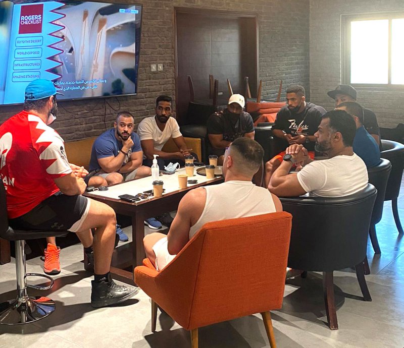 فنية كمال الأجسام تجتمع بلاعبي الصف الثاني للمنتخب الوطني