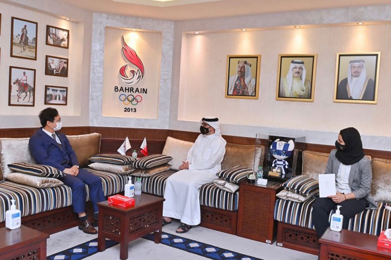 النصف يستقبل السفير الكوري ويبحث معه التعاون الرياضي