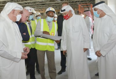 وزير الصناعة والتجارة والسياحة يطلع على مستجدات مشروع مركز البحرين الدولي للمعارض والمؤتمرات الجديد