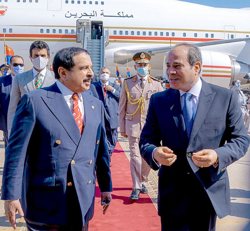 جلالة الملك المفدى يصل إلى جمهورية مصر العربية
