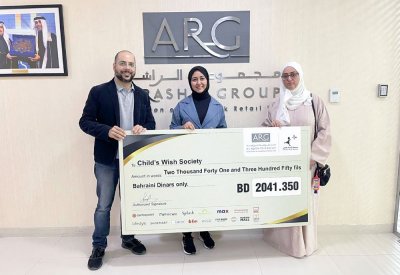 "الراشد" تتبرع بـ 2041 دينارا لـ"أمنية طفل"