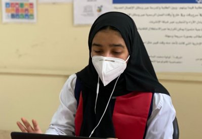 طالبات ثانوي يقدمن ورش التنمية المستدامة لجميع المدارس
