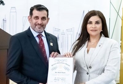 تكريم القعود بوسام شخصية الروتاري السنوية 