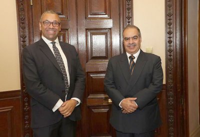 سفير مملكة البحرين في لندن يجتمع مع وزير الدولة للشرق الأوسط وشمال أفريقيا بوزارة الخارجية والكومنولث والتنمية البريطانية