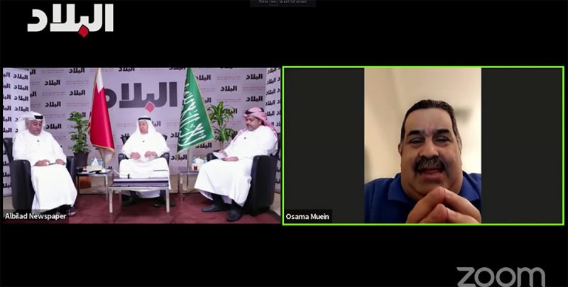 اسامة معين: المملكة العربية السعودية لها ان تفخر بما انجزته خلال هذه الاعوام ونحن البحرينين سعودين من القلب