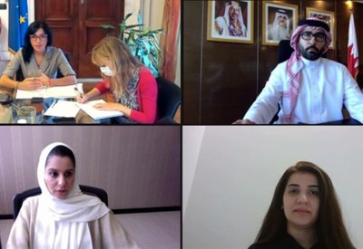 المؤيد يبحث مع وزيرة سياسة الشباب بإيطاليا التعاون المشترك