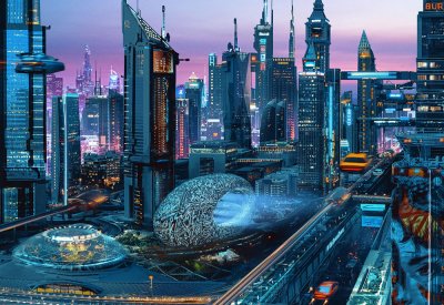 فنان برازيلي يتخيل دبي في عام 2075