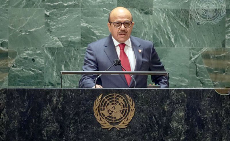 وزير الخارجية يلقي كلمة مملكة البحرين في المناقشة العامة للجمعية العامة للأمم المتحدة في الدورة السادسة والسبعين