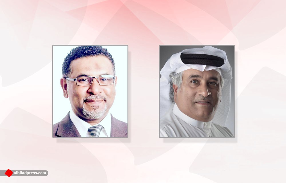 رئيس التحرير مؤنس المردي ومشرف تحرير الملاحق الزميل سعيد محمد
