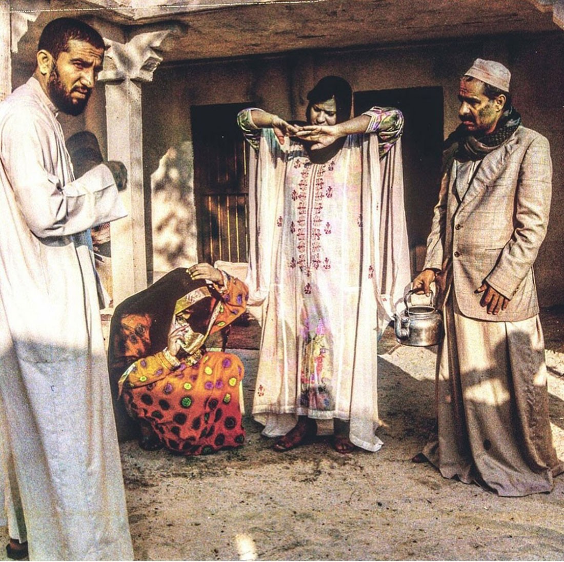 أثناء تصوير مسلسل حزاوي الدار