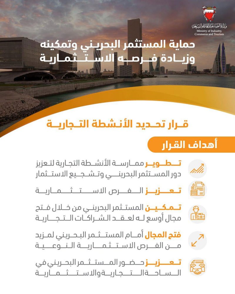 تعرف على اهداف تحديد الانشطة التجارية